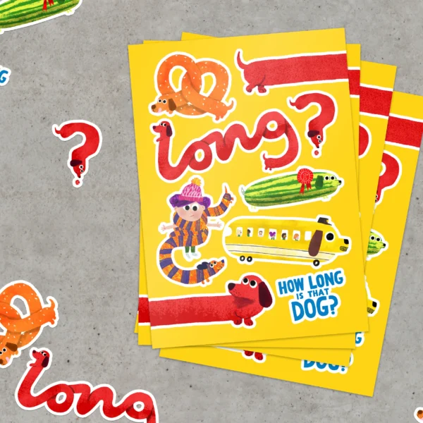 Long Dog Sticker Sheet